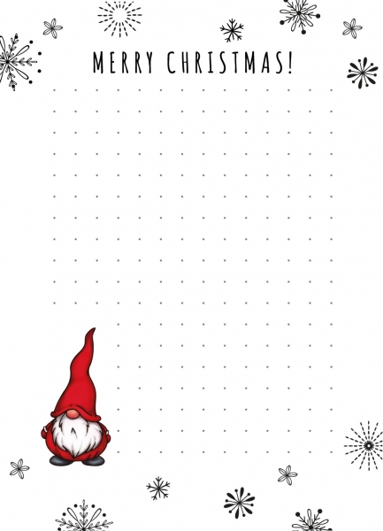 Block Weihnachtswichtel Mann A6
