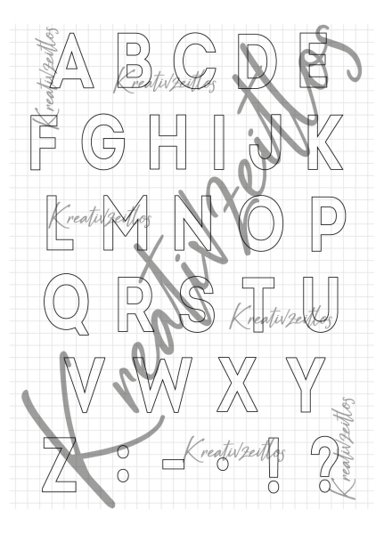 Alphabet Groß A5