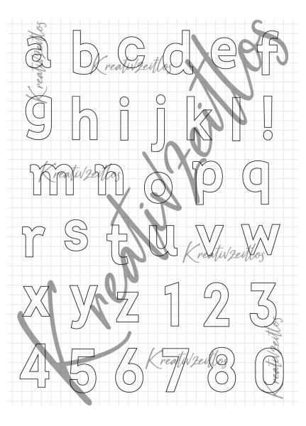 Alphabet Klein A5
