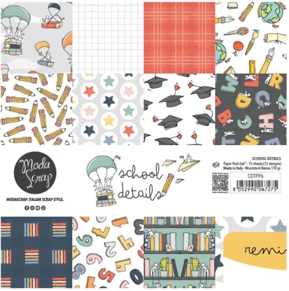 Modascrap Paper Pack 12x12 - School Details