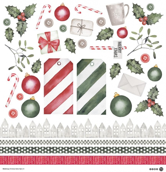Modascrap Paper Pack 6x6 - Christmas Italian Style