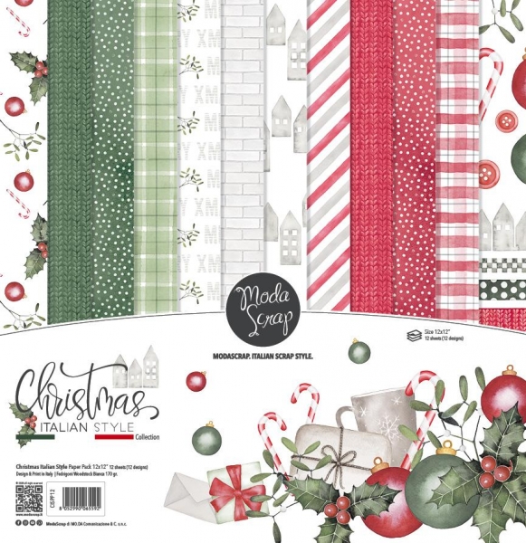 Modascrap Paper Pack 6x6 - Christmas Italian Style